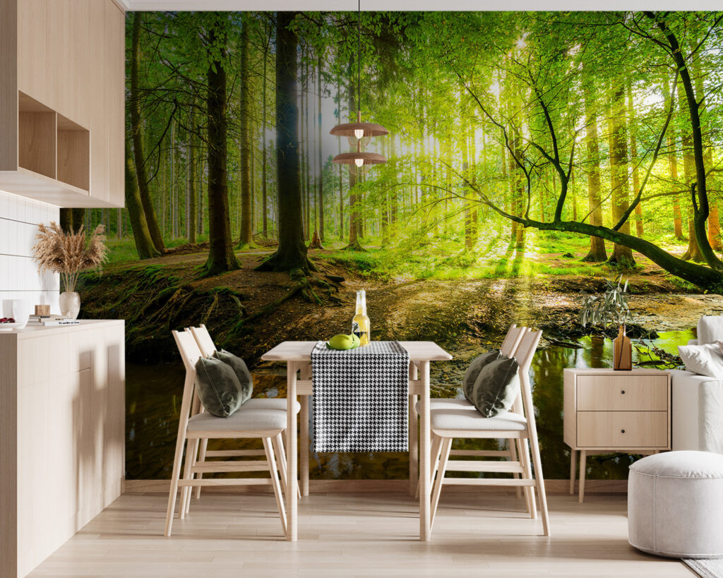 Sunlit Woodland Stream — interior 5