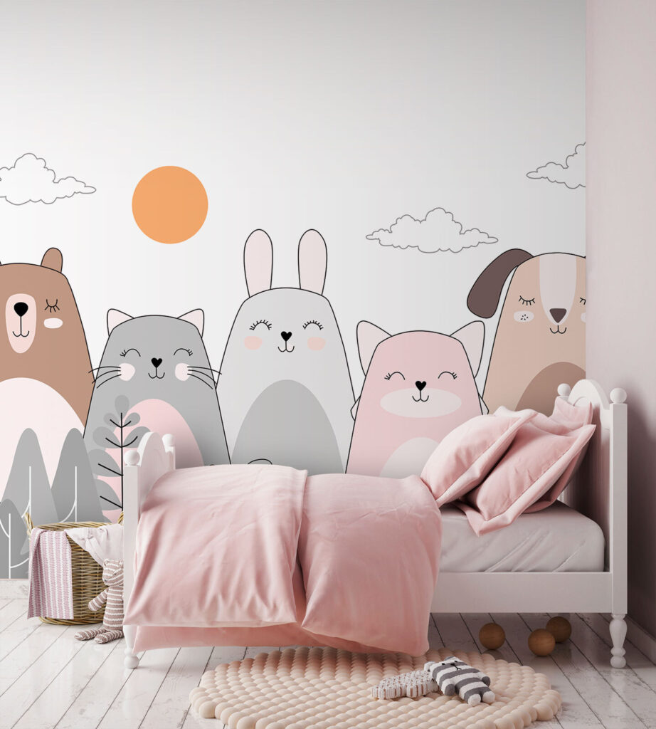 Woodland friends among leaves — interior 3