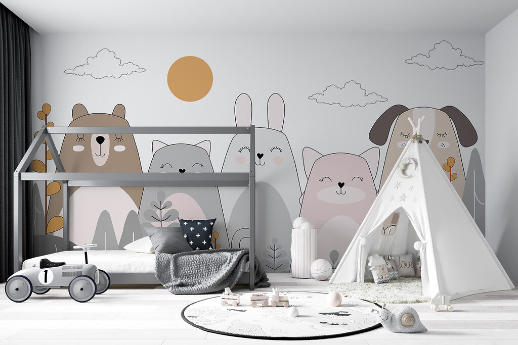 Woodland friends among leaves — interior 4