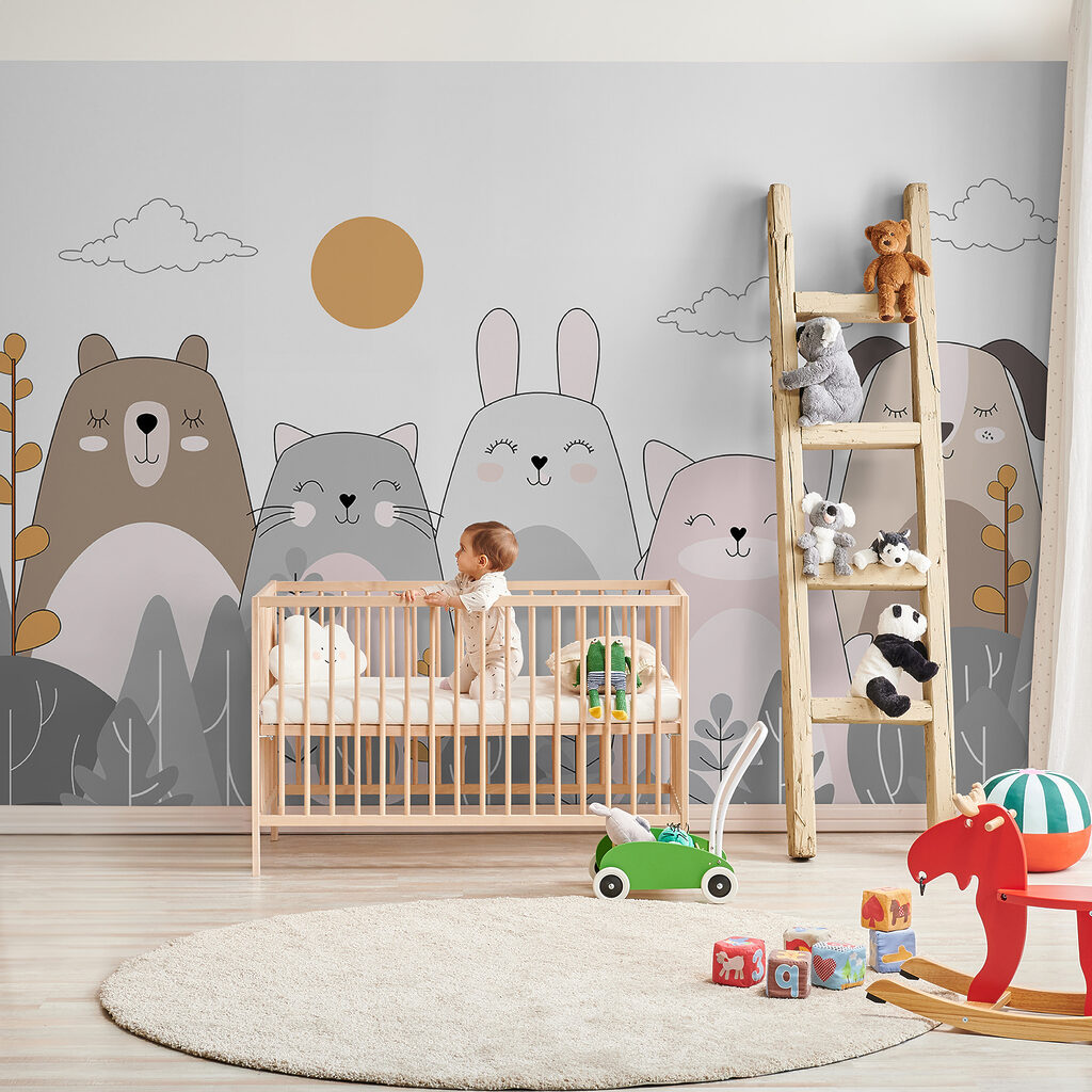 Woodland friends among leaves — interior 5