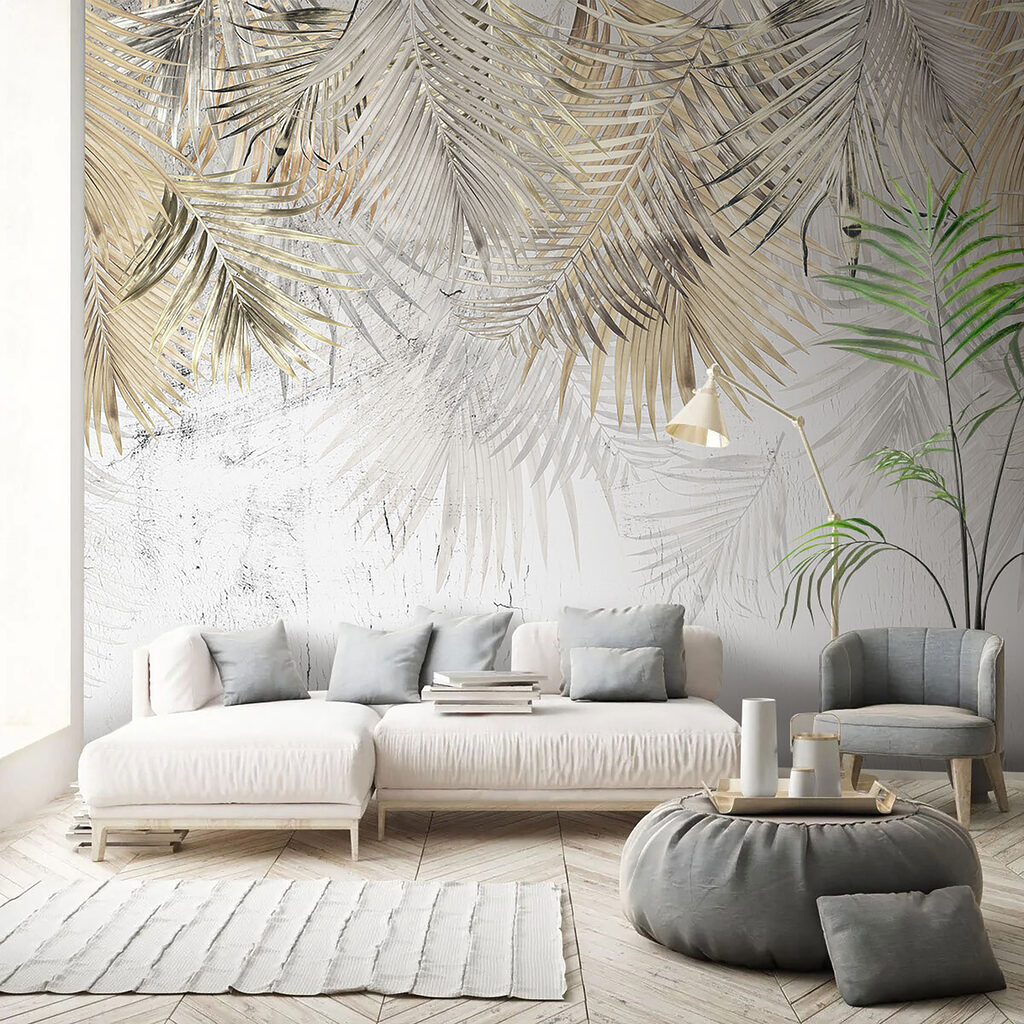 Palm fronds in layers — interior 4