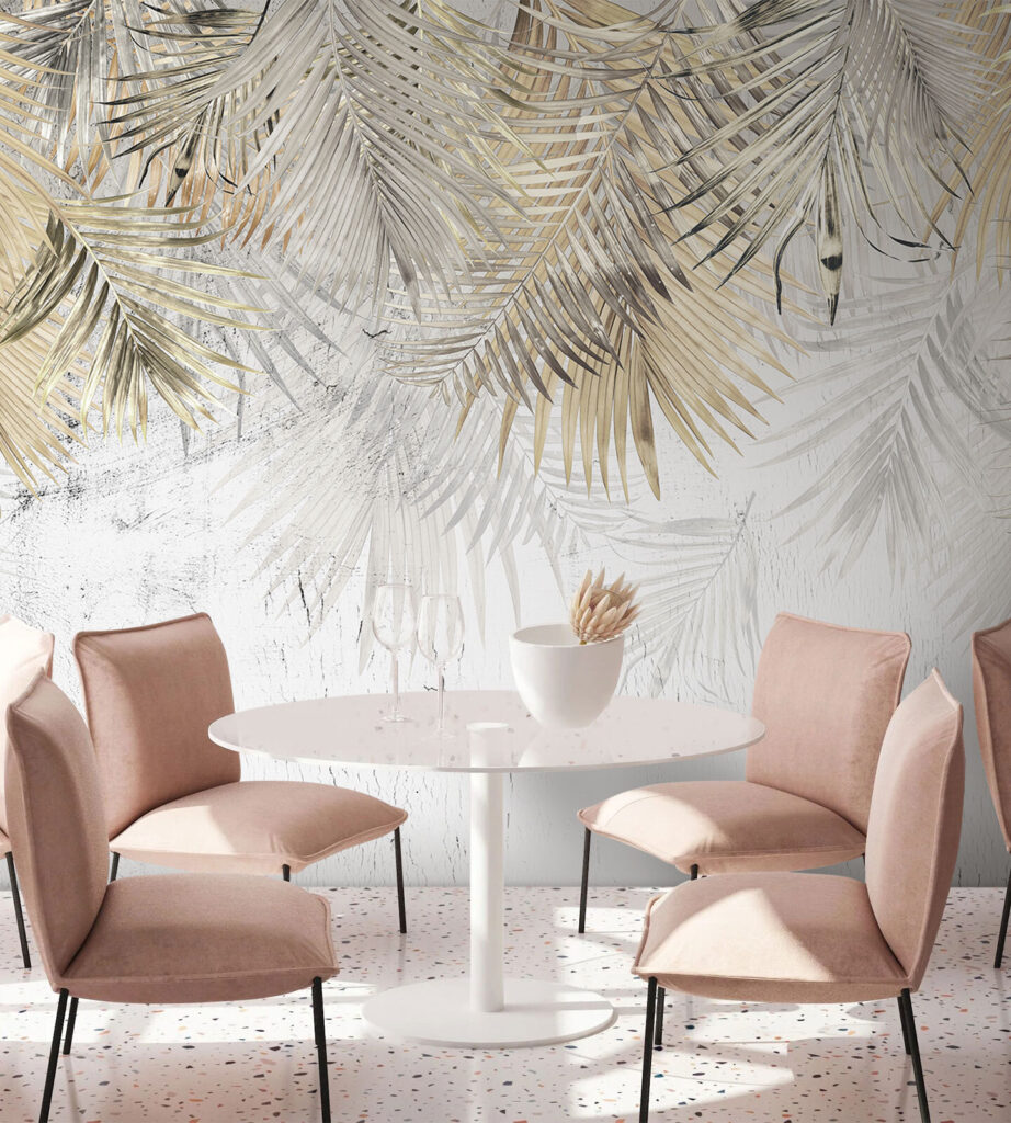 Palm fronds in layers — interior 2
