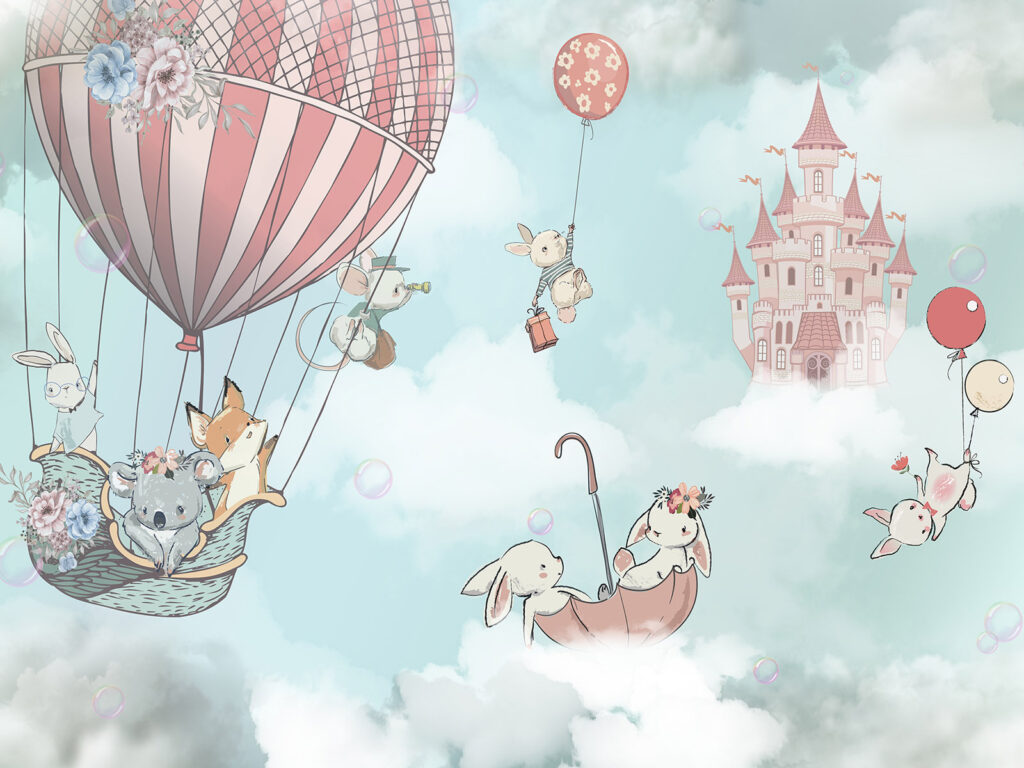 Animals drifting to castle — full design