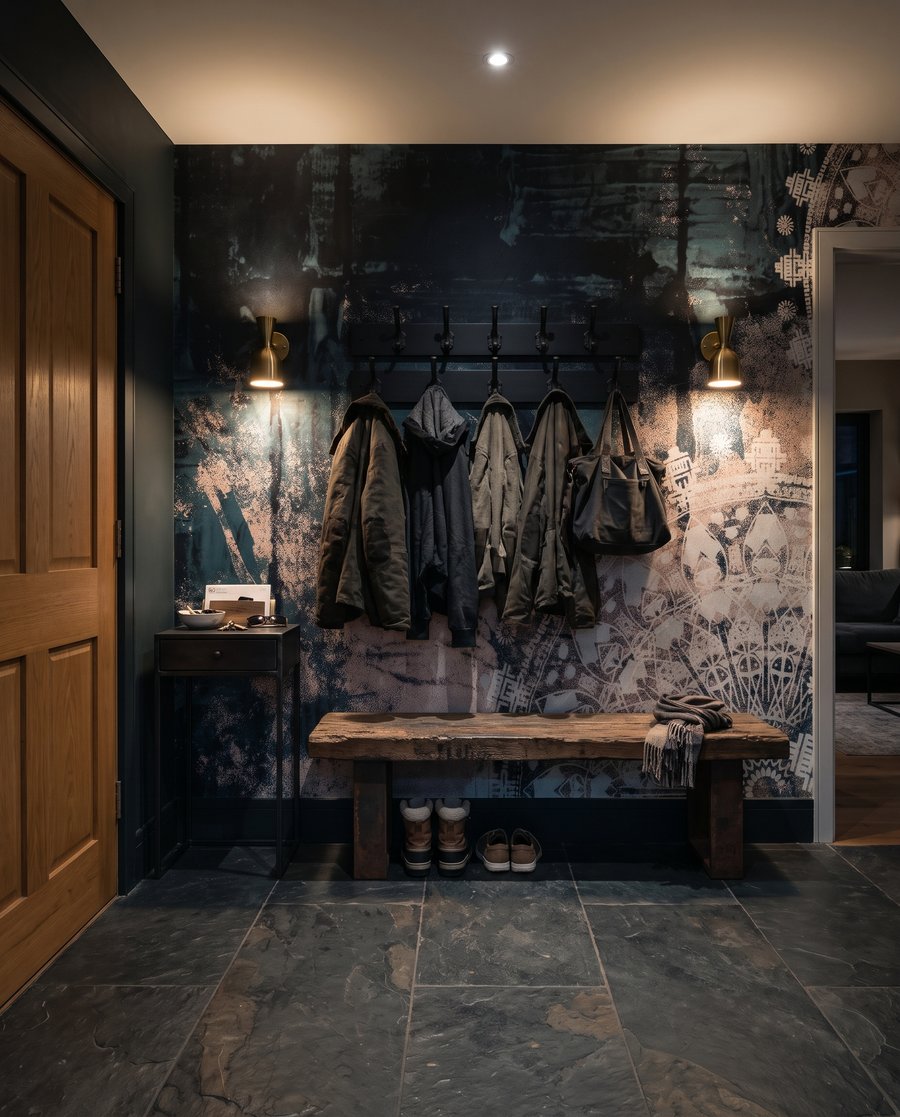 Lace circles on colour — interior 5