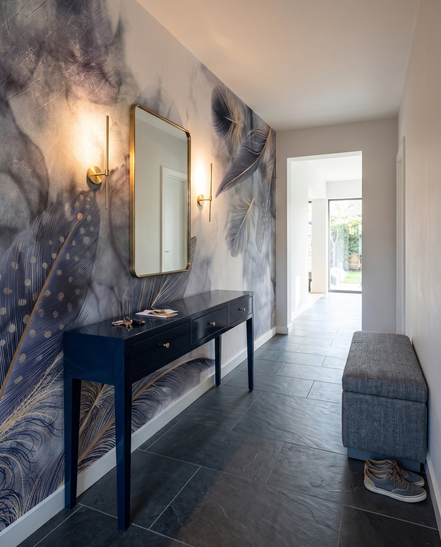 Feathers in Watercolour in an interior