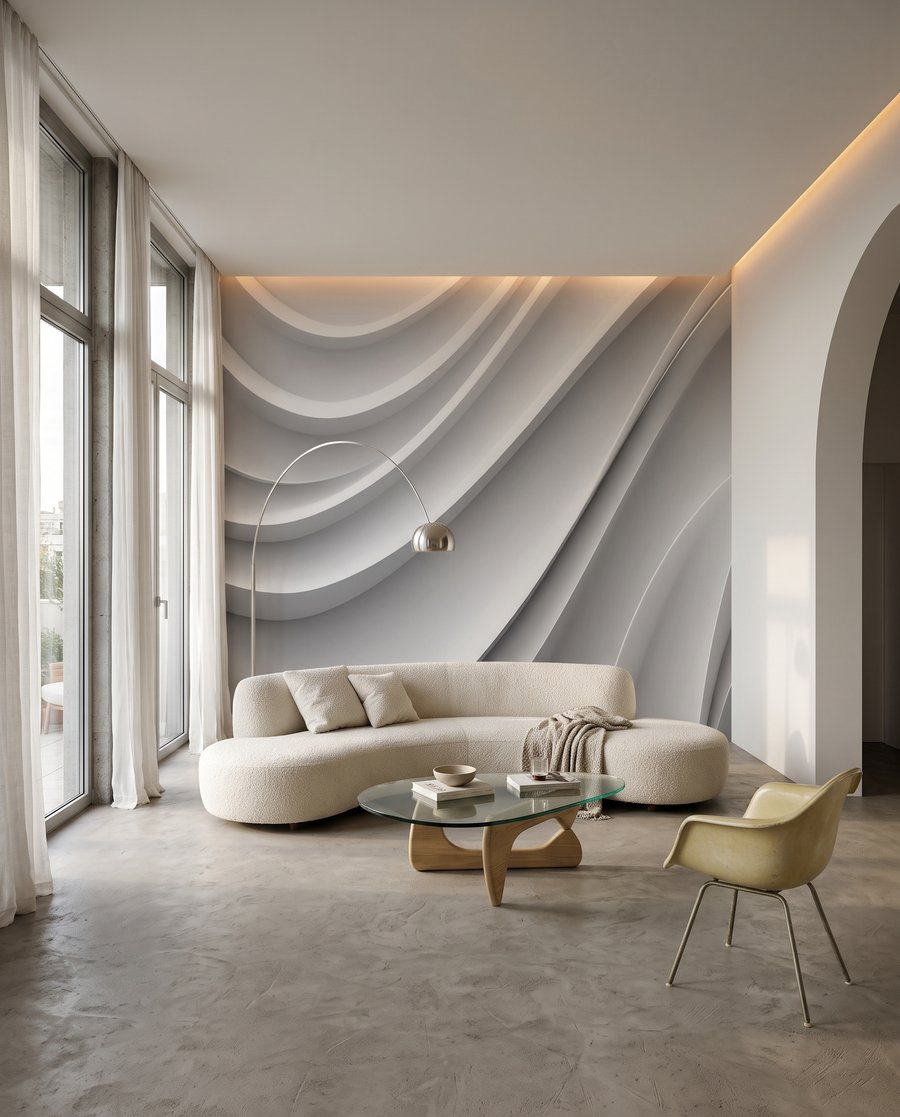 Wave Relief in an interior