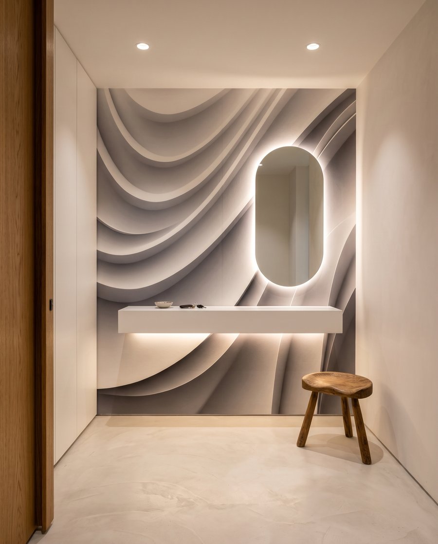 Wave Relief in an interior