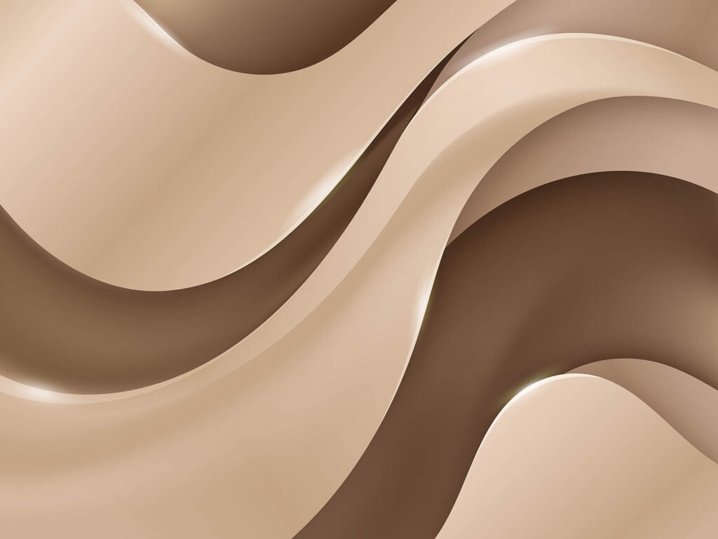 Wavy taupe shapes — full design