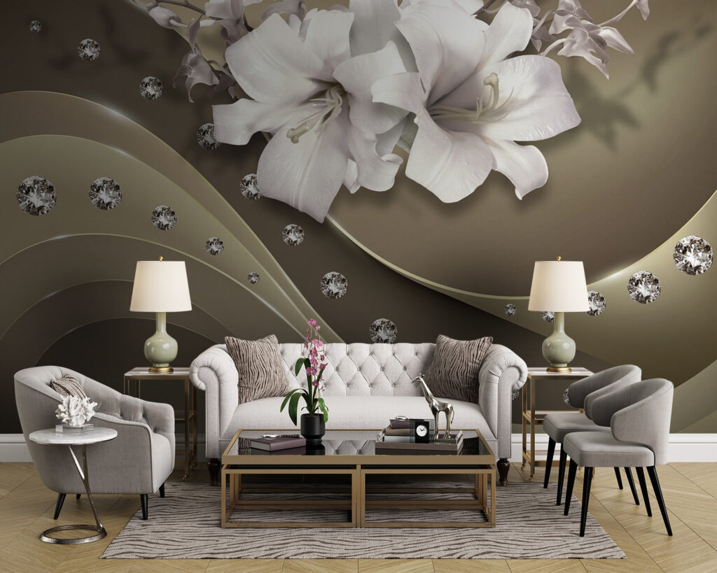 White flowers above waves — interior 3