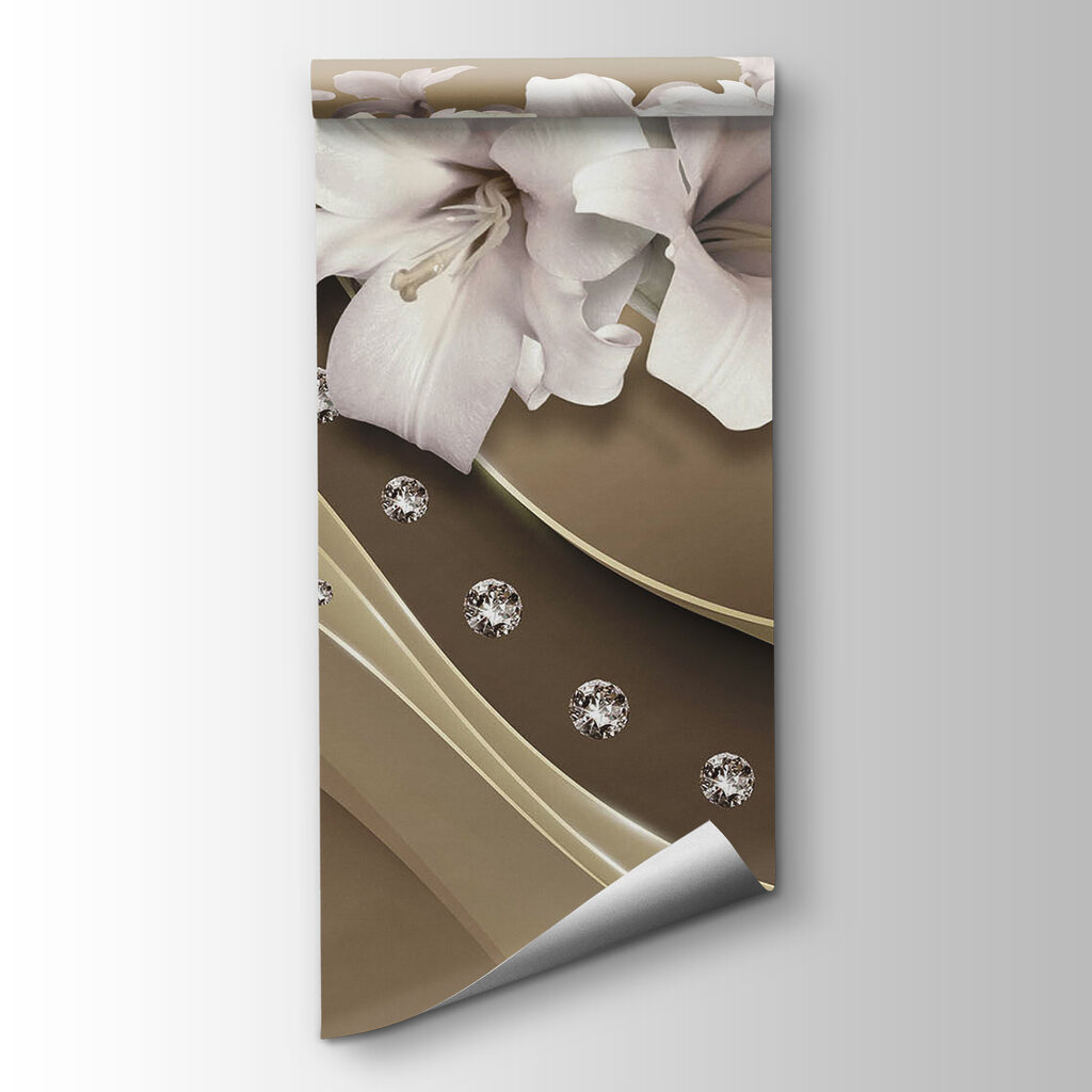 White flowers above waves — product view