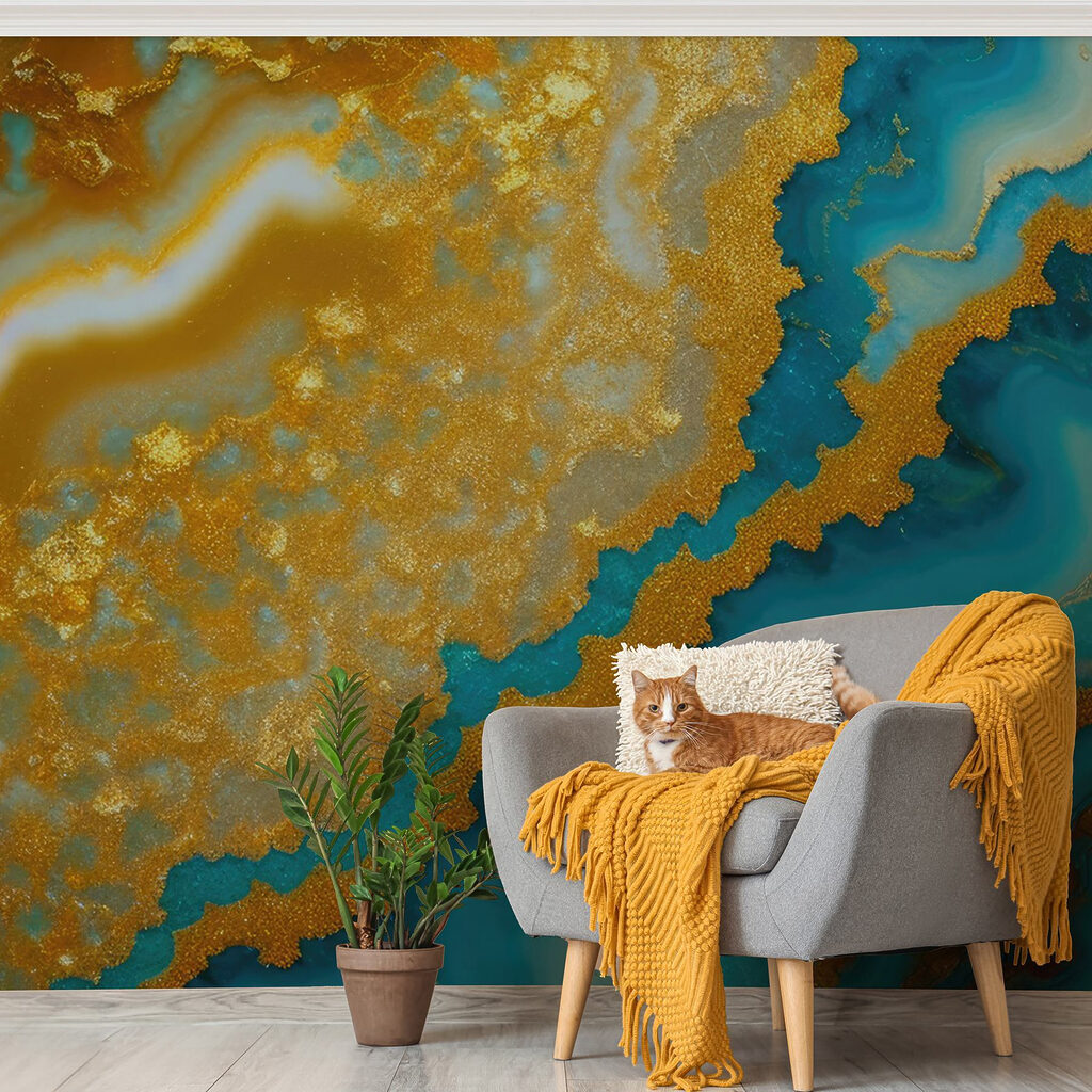 Gold stone in turquoise — interior 3
