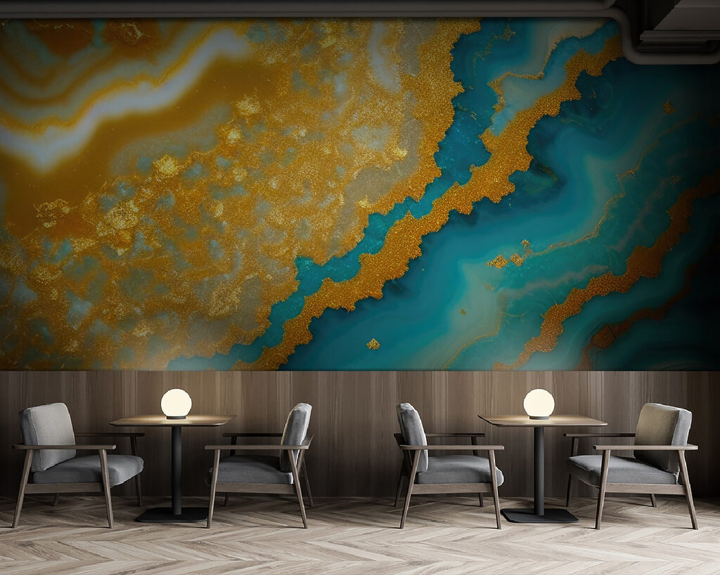 Gold stone in turquoise — interior 4