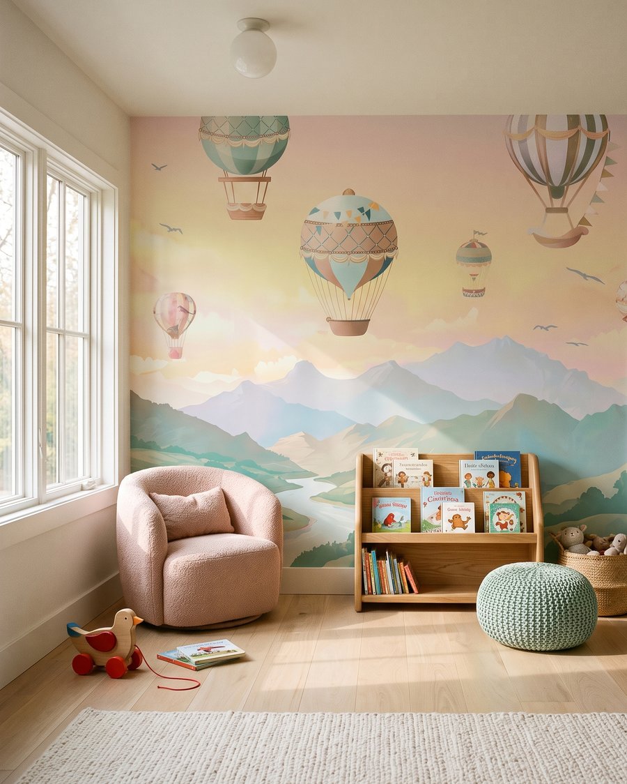 Balloon Countryside in an interior