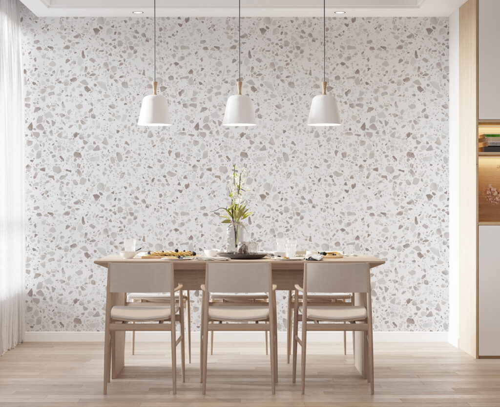 Fine grey speckles — interior 1
