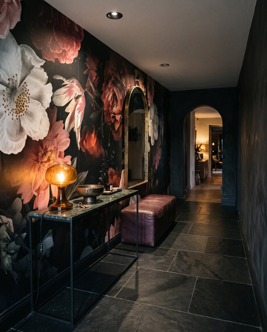 Roses in Shadow in an interior