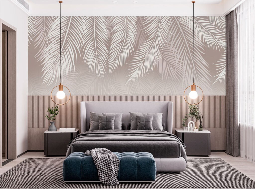 White palm fronds — interior 2
