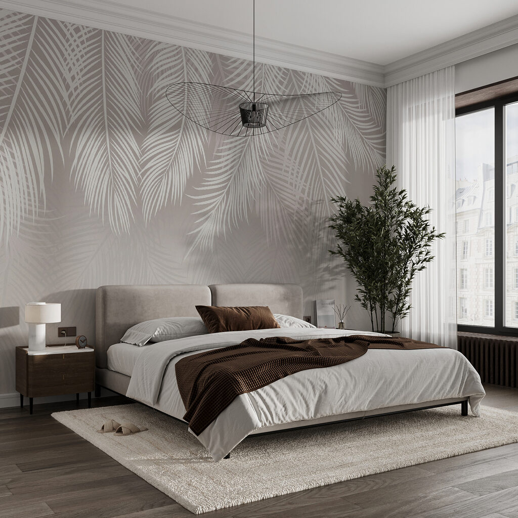 White palm fronds — interior 4