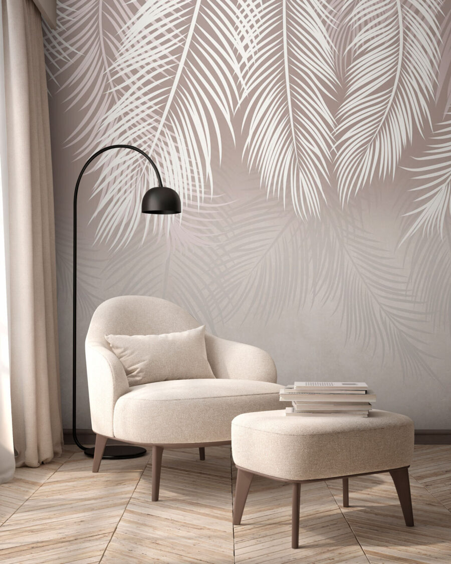 White palm fronds — interior 3
