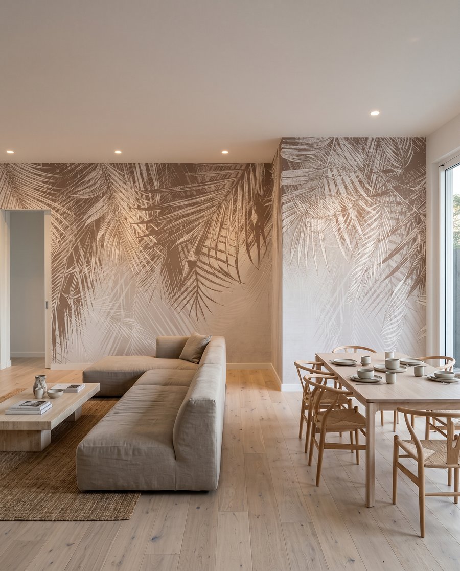 Palm Garland in an interior