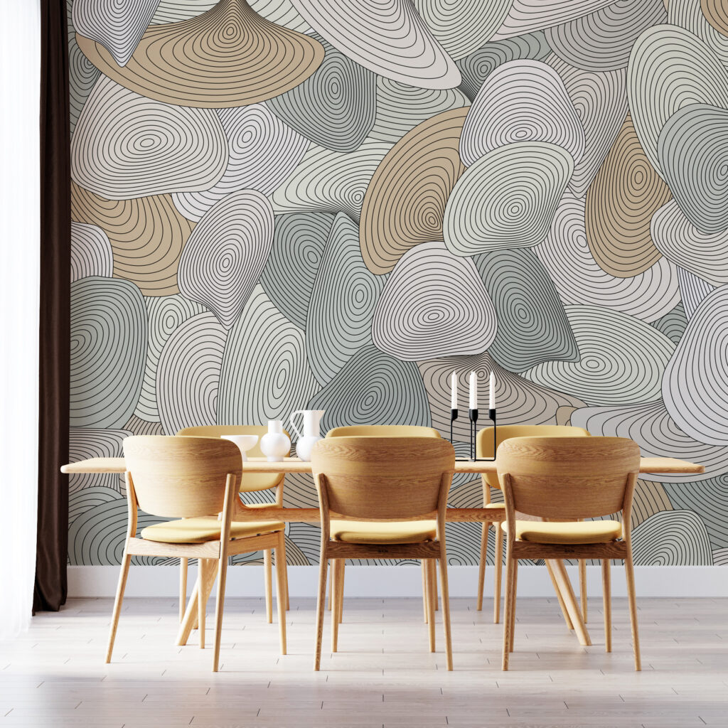 Round shapes with outlines — interior 4