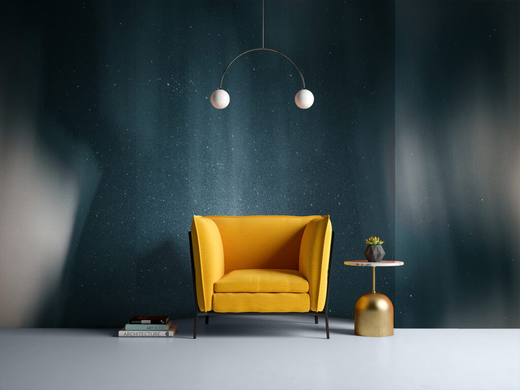 Light trails in mist — interior 2