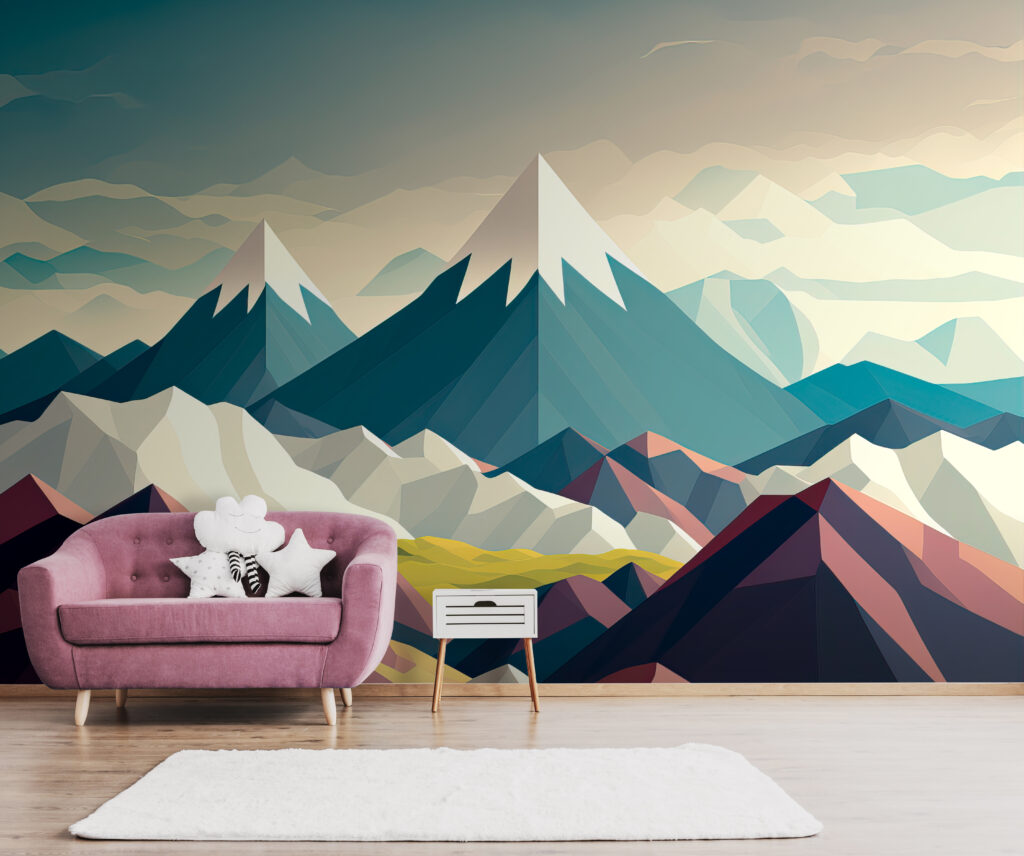Mountains in colourful facets — interior 2