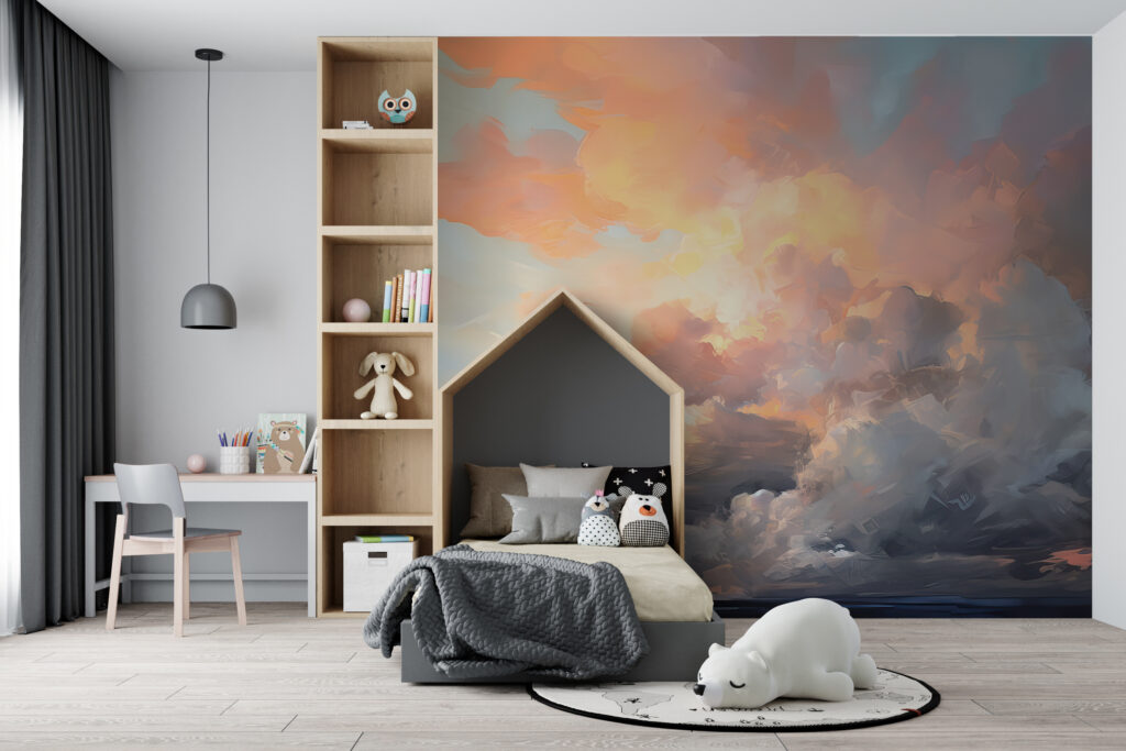 Golden light in clouds — interior 4