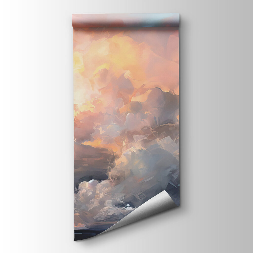 Golden light in clouds — product view