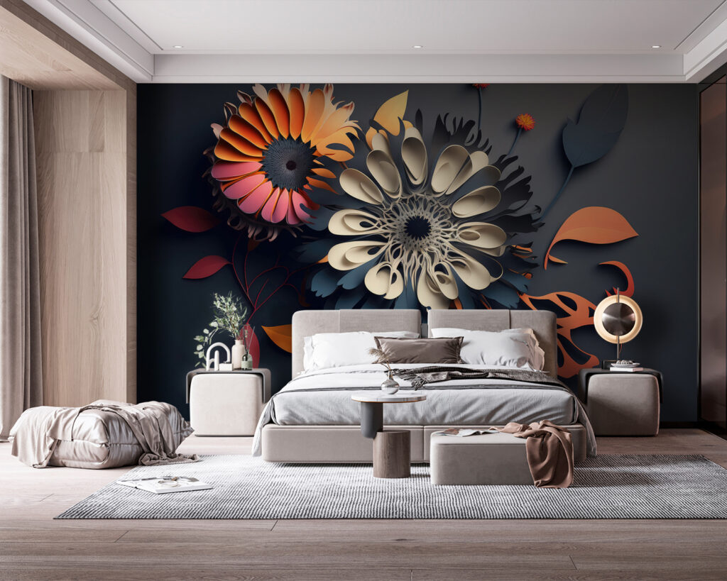 Flowers in folded layers — interior 2