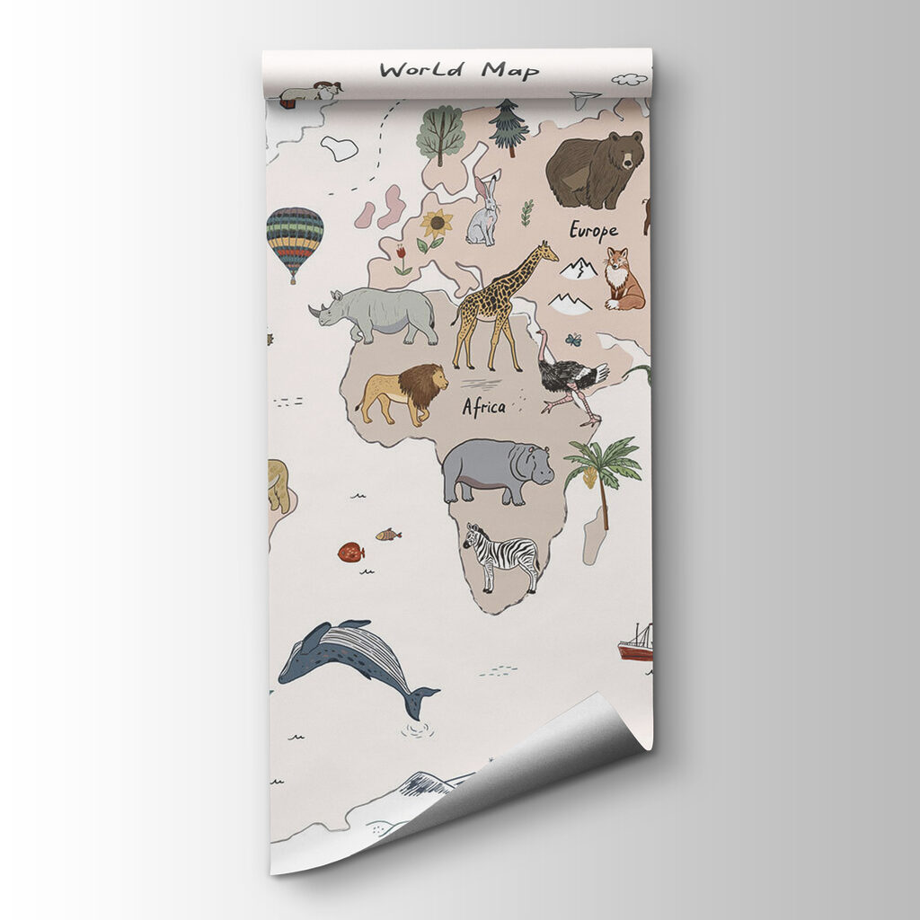World map of animals — product view