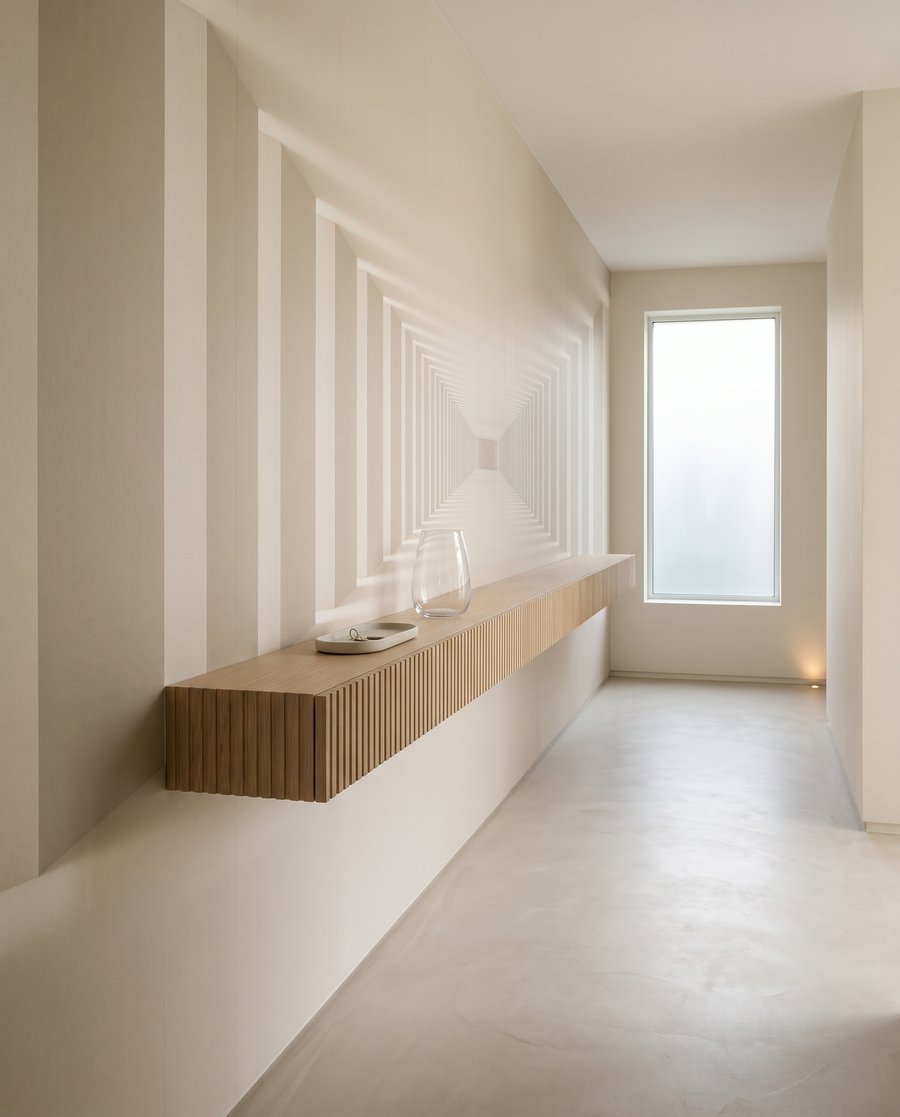 Endless Colonnade in an interior