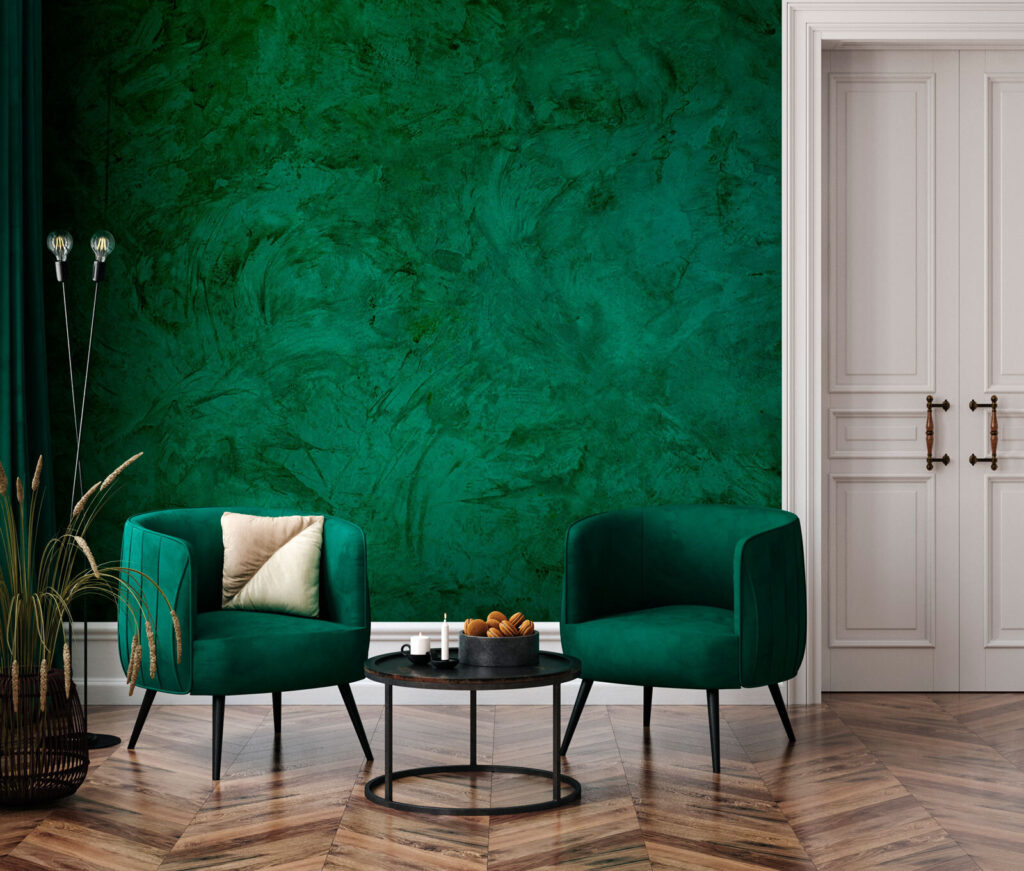 Emerald Patina in an interior