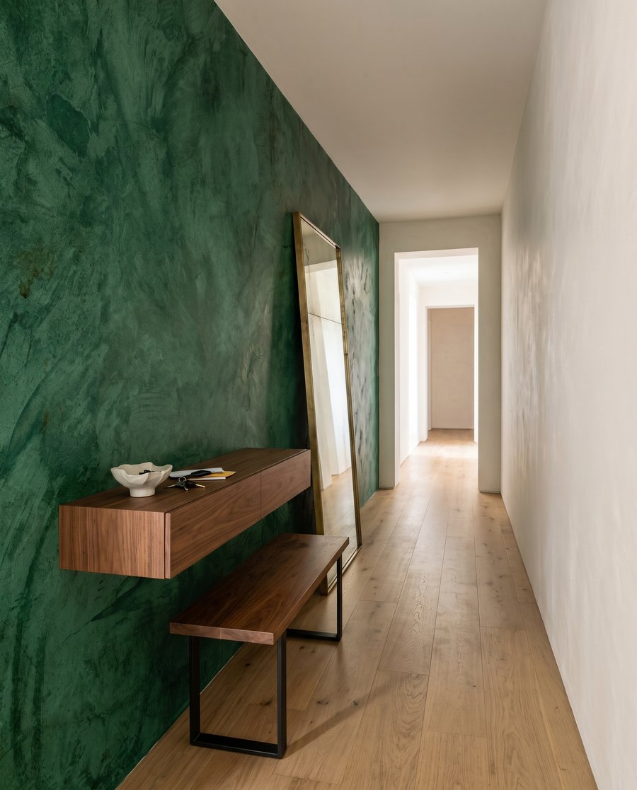 Emerald Patina in an interior
