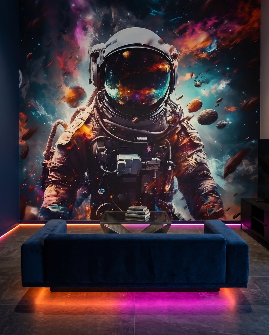 Cosmic Traveller in an interior