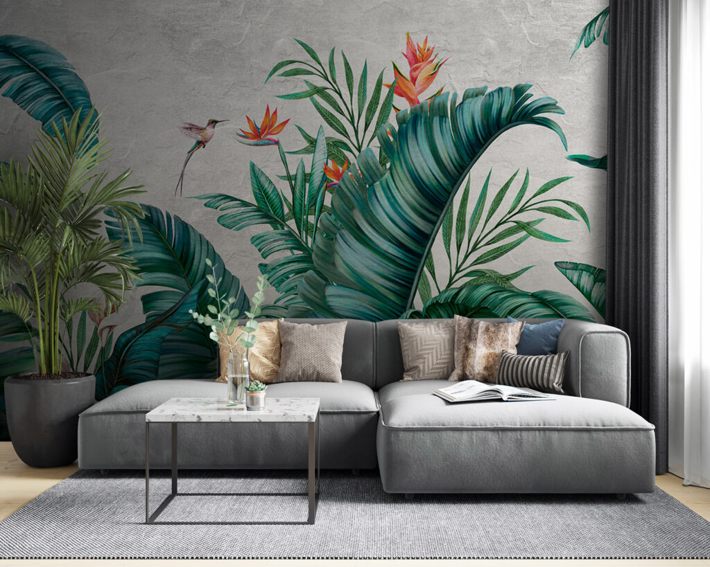 Green leaves, small blooms — interior 3