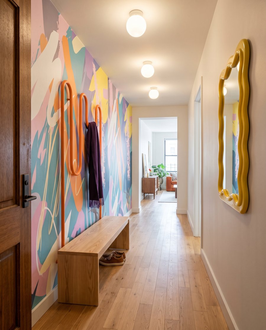 Colour Scribbles in an interior