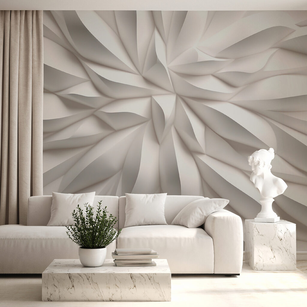Angular leaves from centre — interior 5