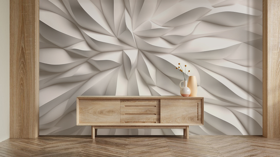 Angular leaves from centre — interior 4