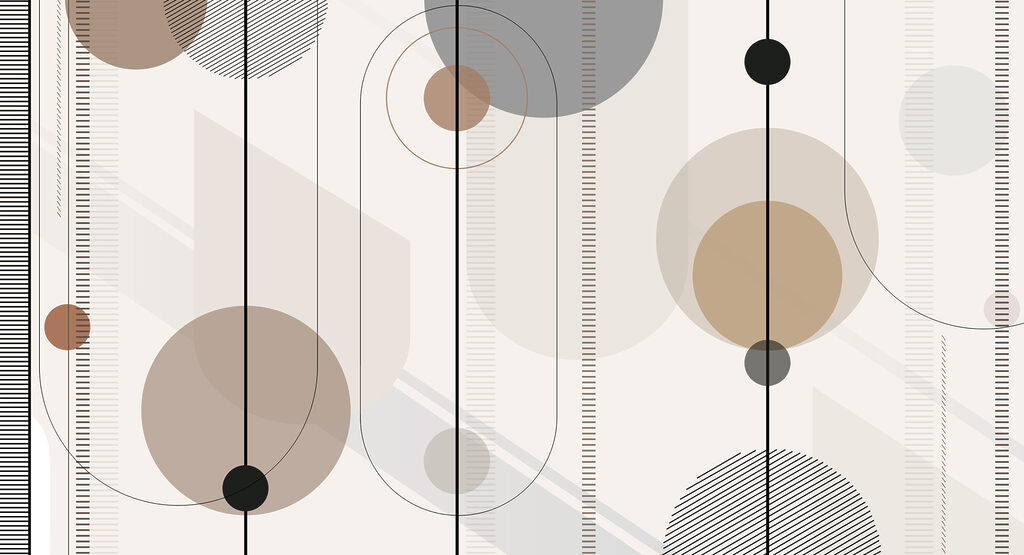 Circles over dotted bands — full design