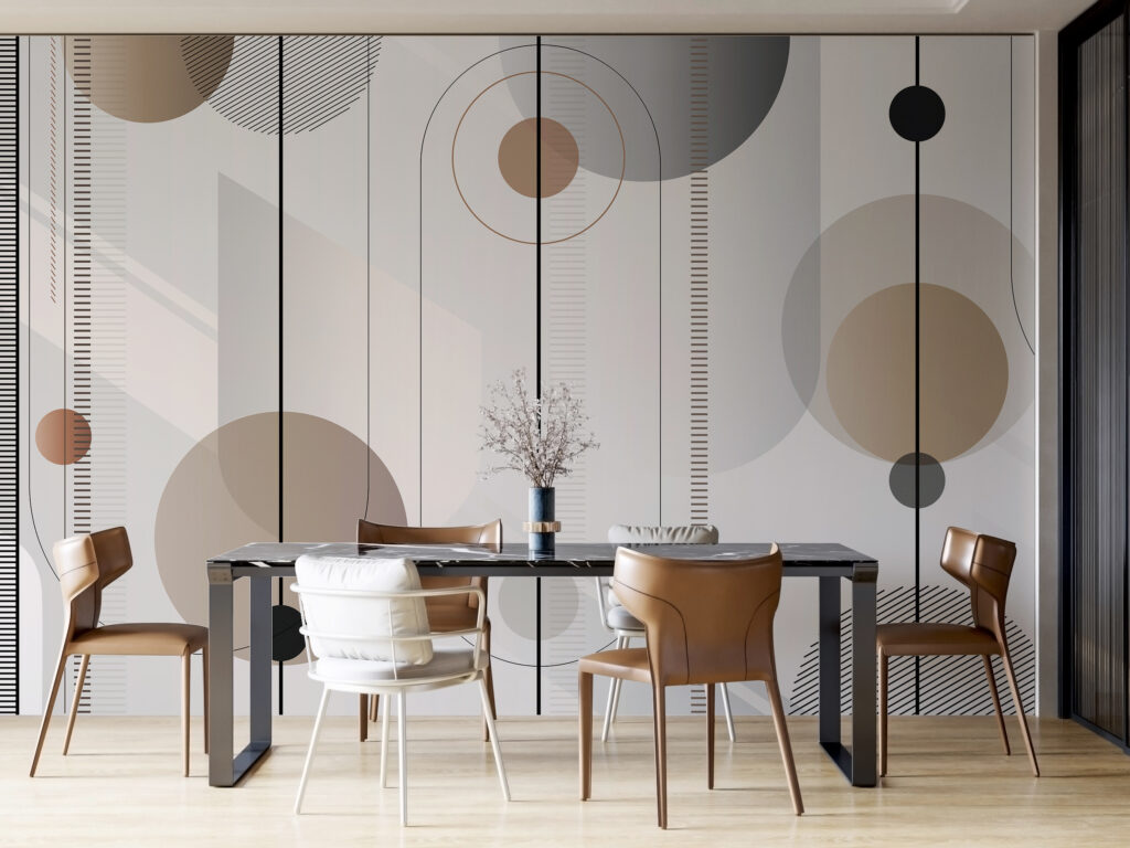 Circles over dotted bands — interior 6