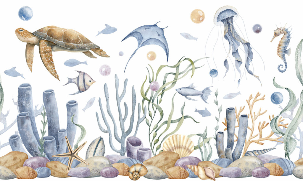 Ocean Sketchbook — full design