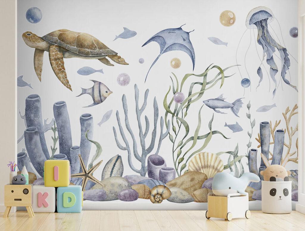 Ocean Sketchbook in an interior