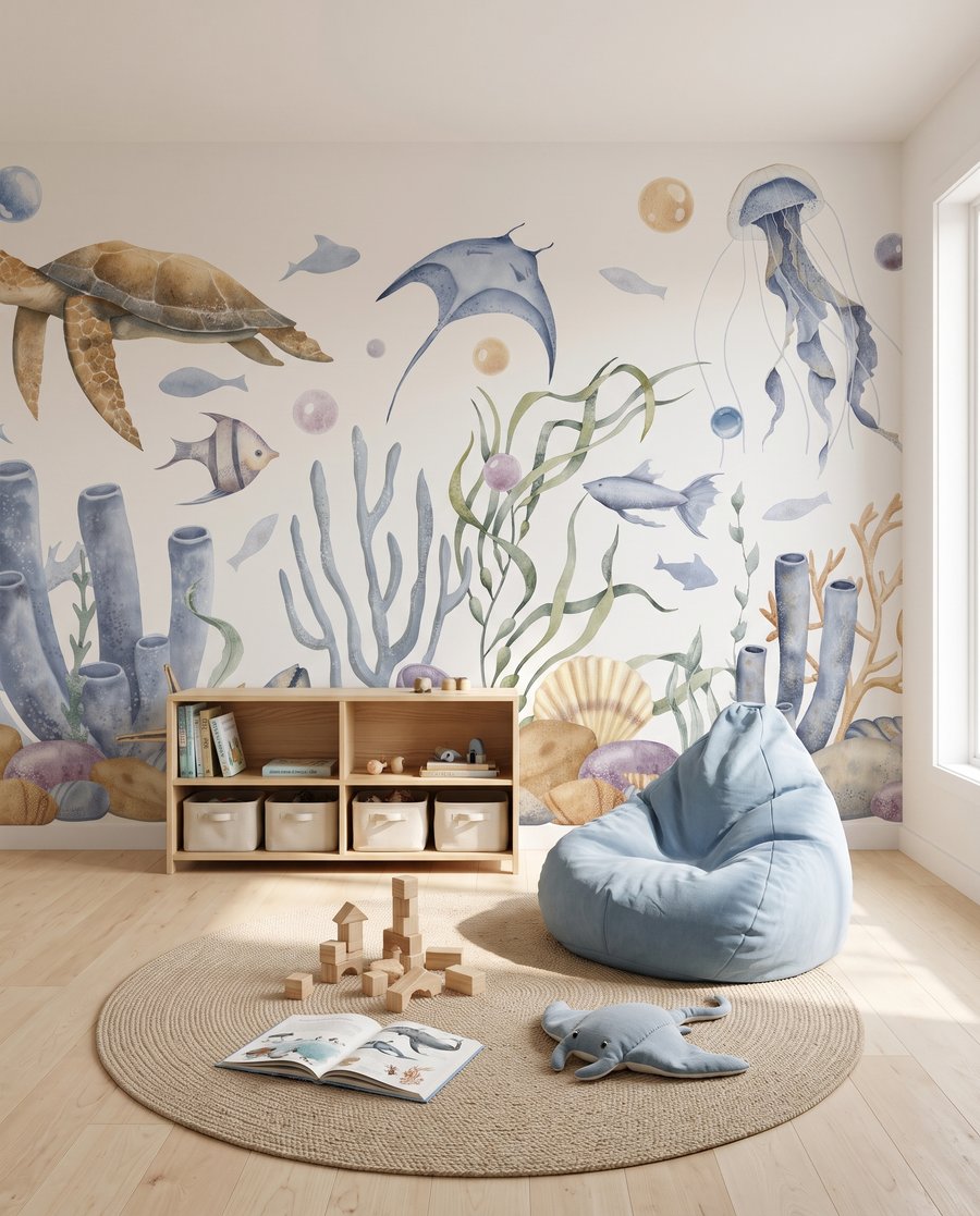 Ocean Sketchbook in an interior