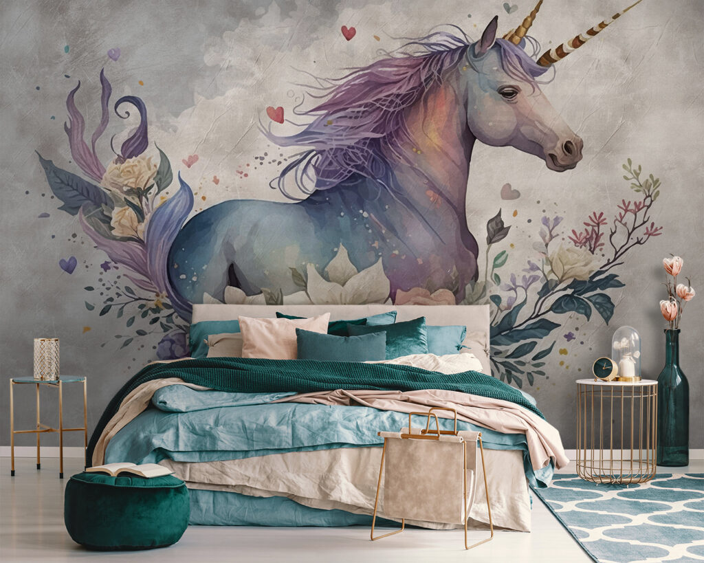 Unicorn among roses — interior 1