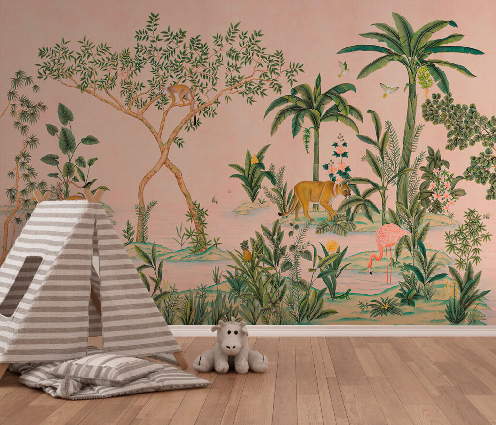 Tiger Garden in an interior
