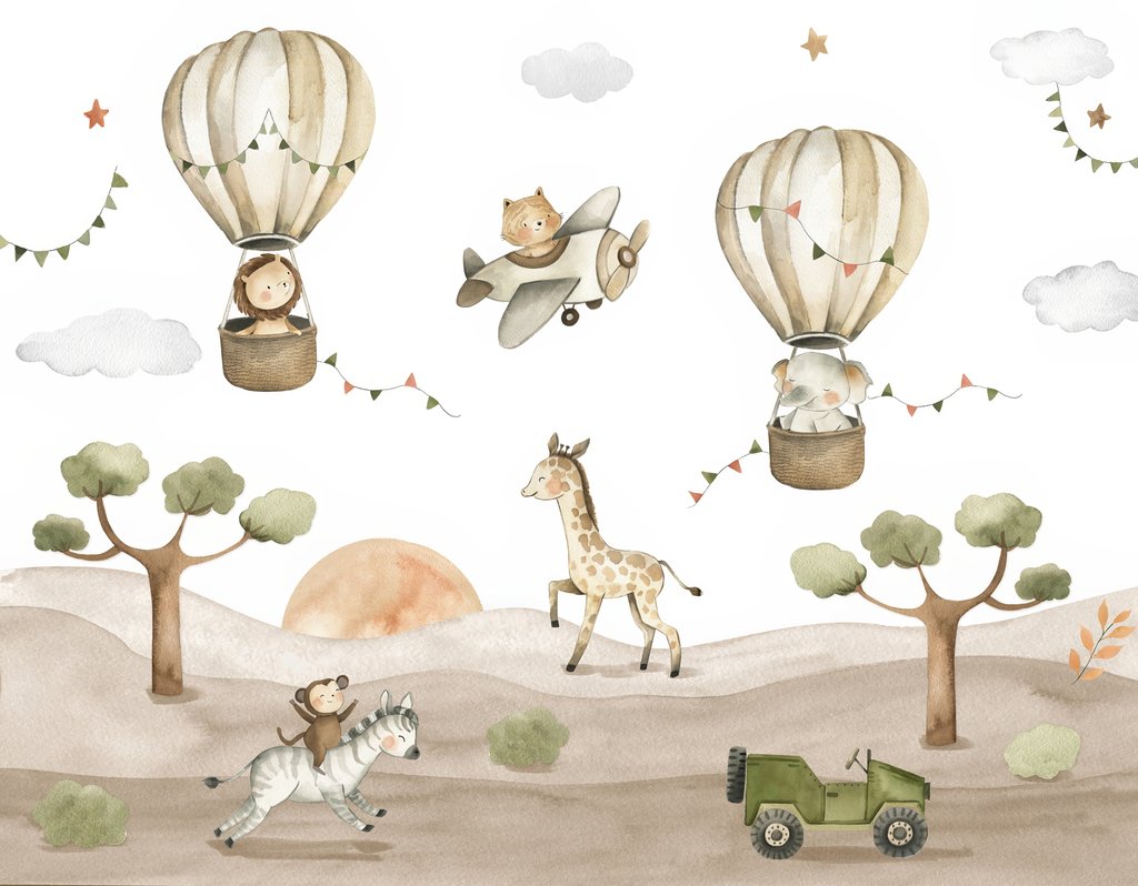 Little Balloon Safari — full design