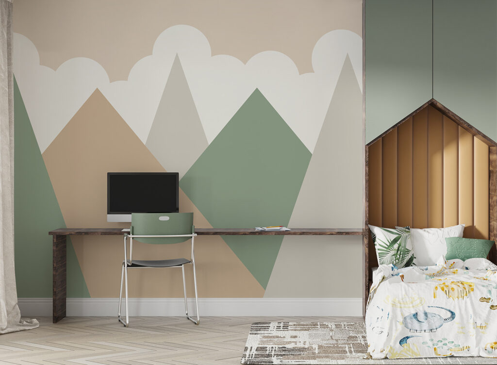 Pastel mountains under clouds — interior 2