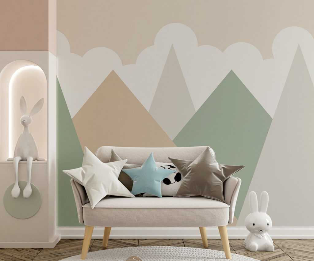 Pastel mountains under clouds — interior 6