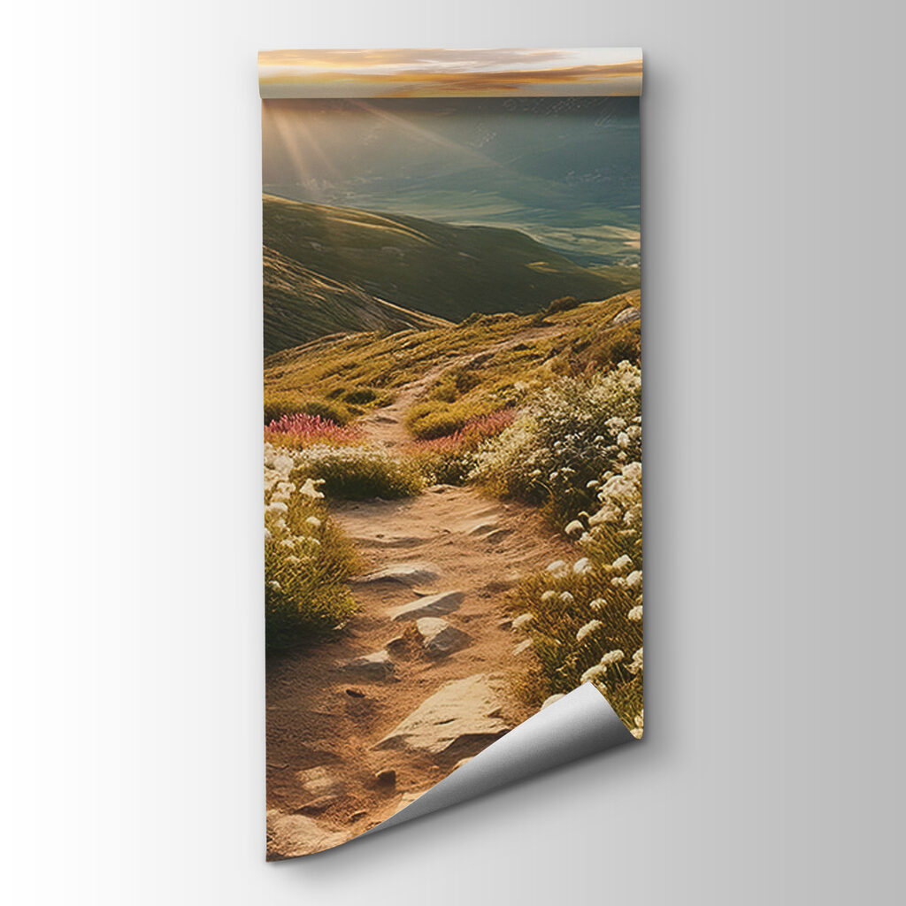 Stone path, mountain sun — product view