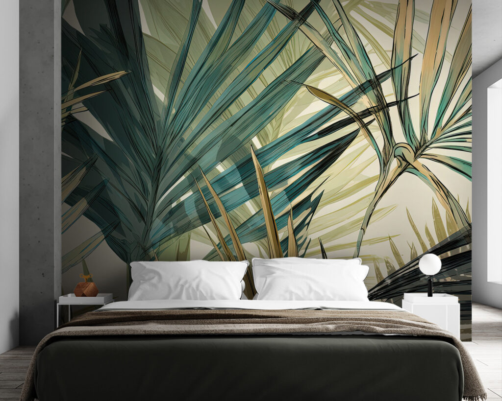 Green palm fronds — interior 1